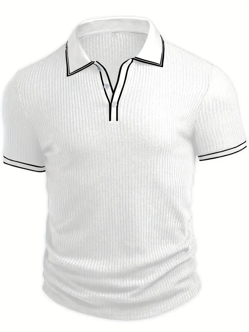 Liam - Mediterranean Ribbed Polo
