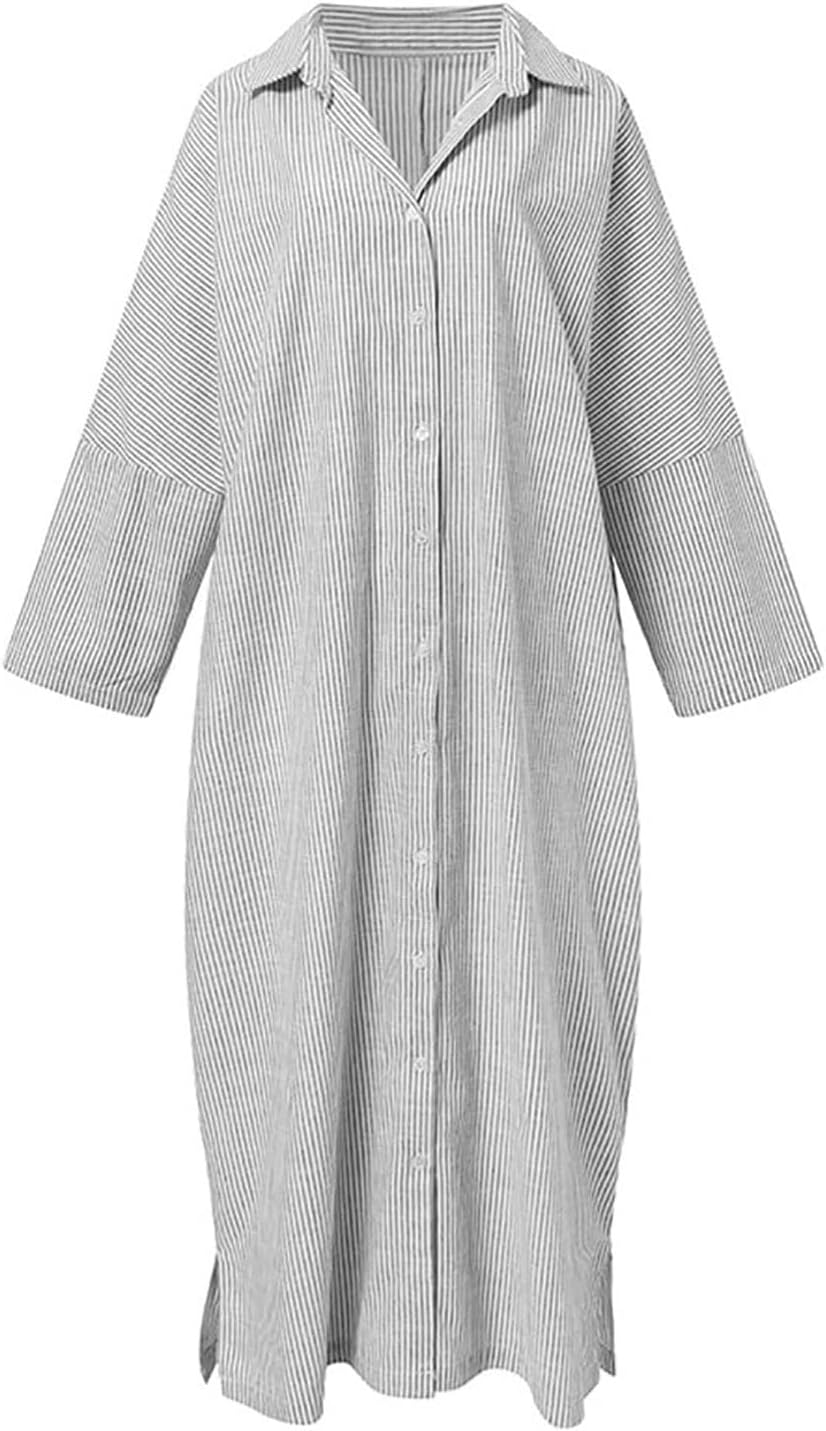 Olivia - Long Sleeve Shirt Dress