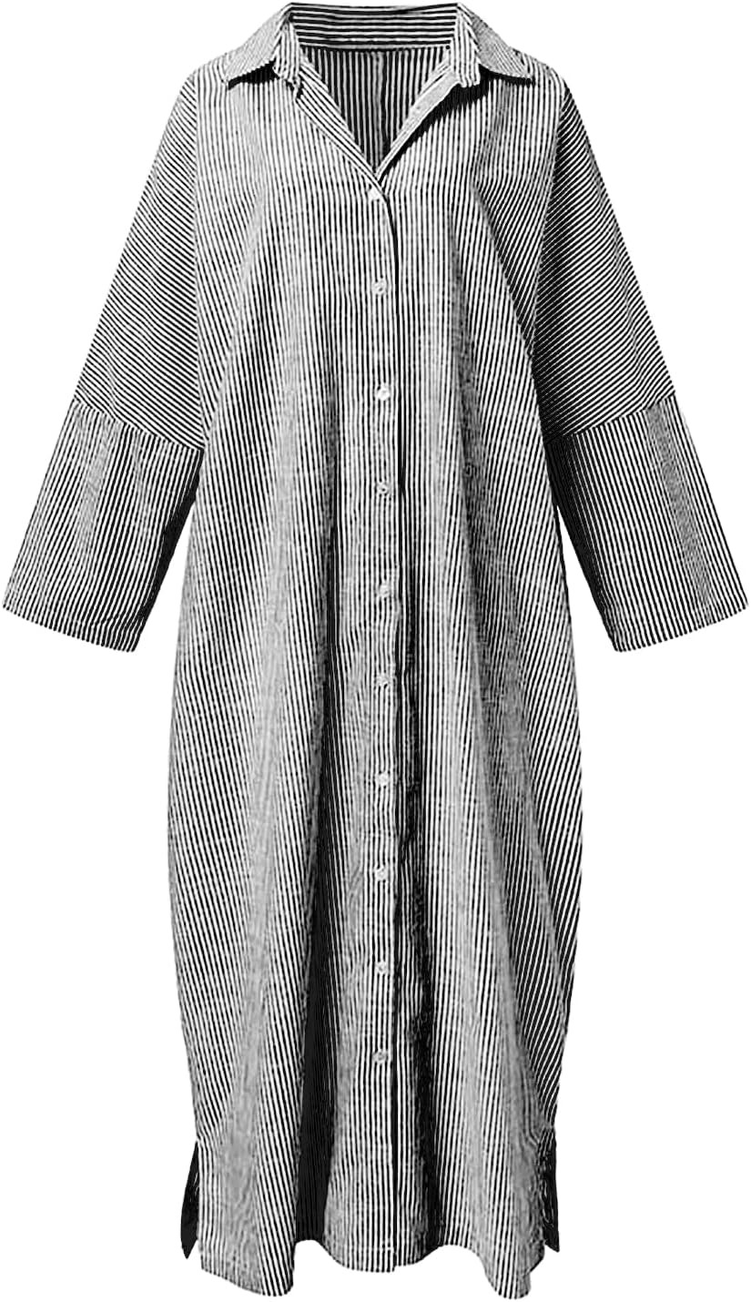 Olivia - Long Sleeve Shirt Dress