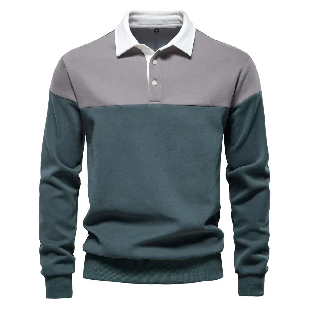 Liam - Modern Long Sleeve Polo