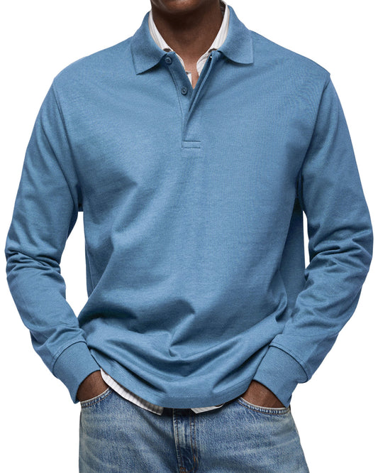 Liam - Classic Long Sleeve Polo Shirt