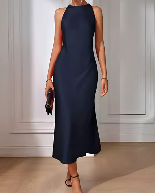 Olivia - Satin Look Midi Dress