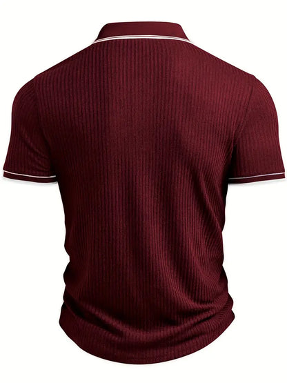 Liam - Mediterranean Ribbed Polo