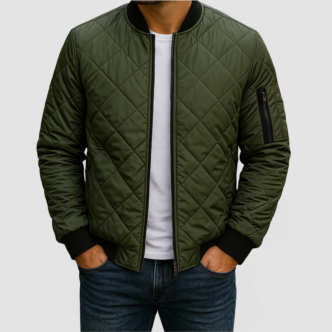 Lucas - Cotton Diamond Pattern Jacket