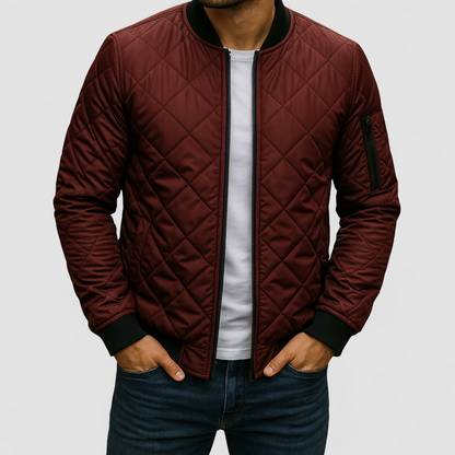 Lucas - Cotton Diamond Pattern Jacket