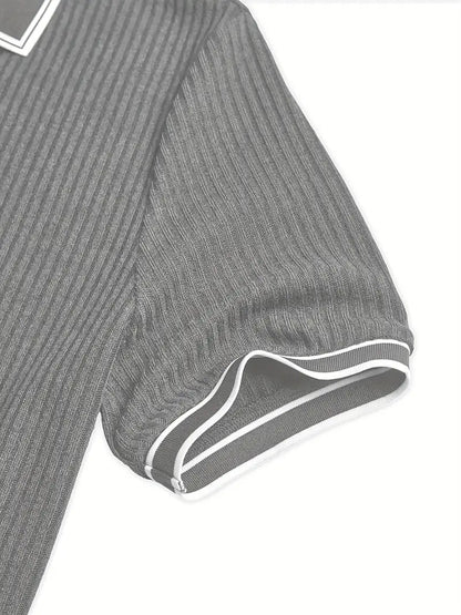 Liam - Mediterranean Ribbed Polo