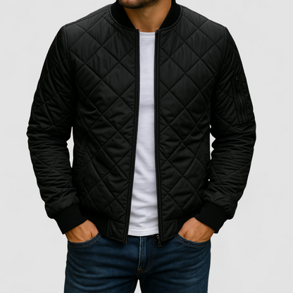 Lucas - Cotton Diamond Pattern Jacket