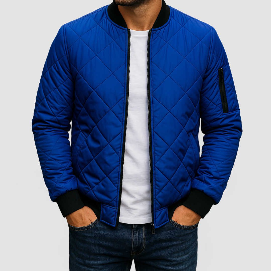 Lucas - Cotton Diamond Pattern Jacket