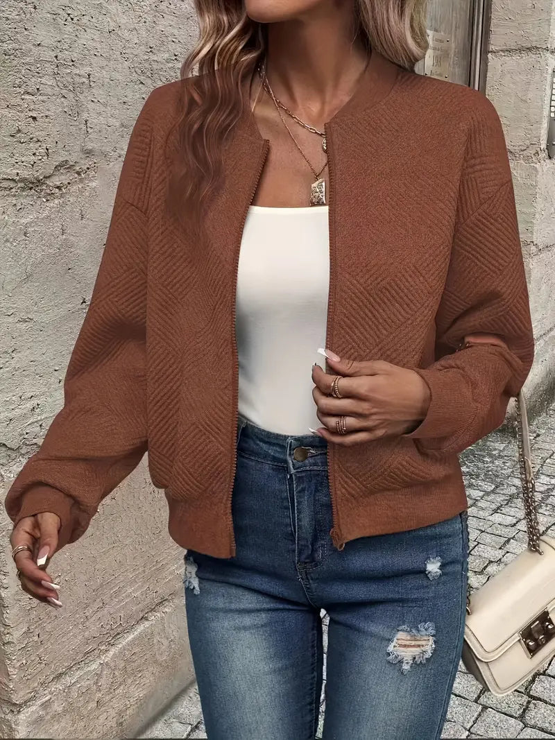 Alice - Stylish Spring Jacket with Zipper