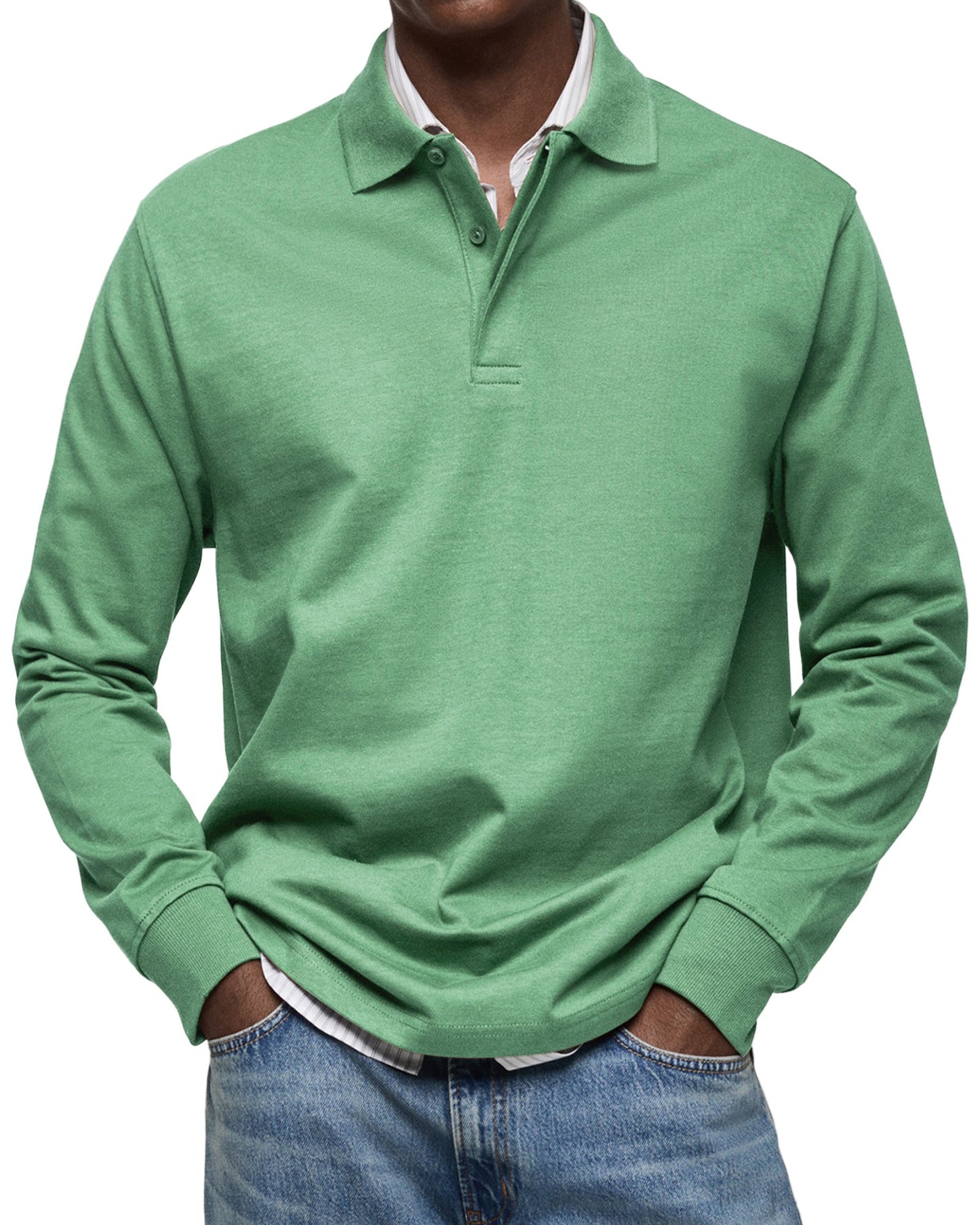 Liam - Classic Long Sleeve Polo Shirt