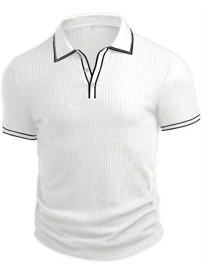 Liam - Mediterranean Ribbed Polo