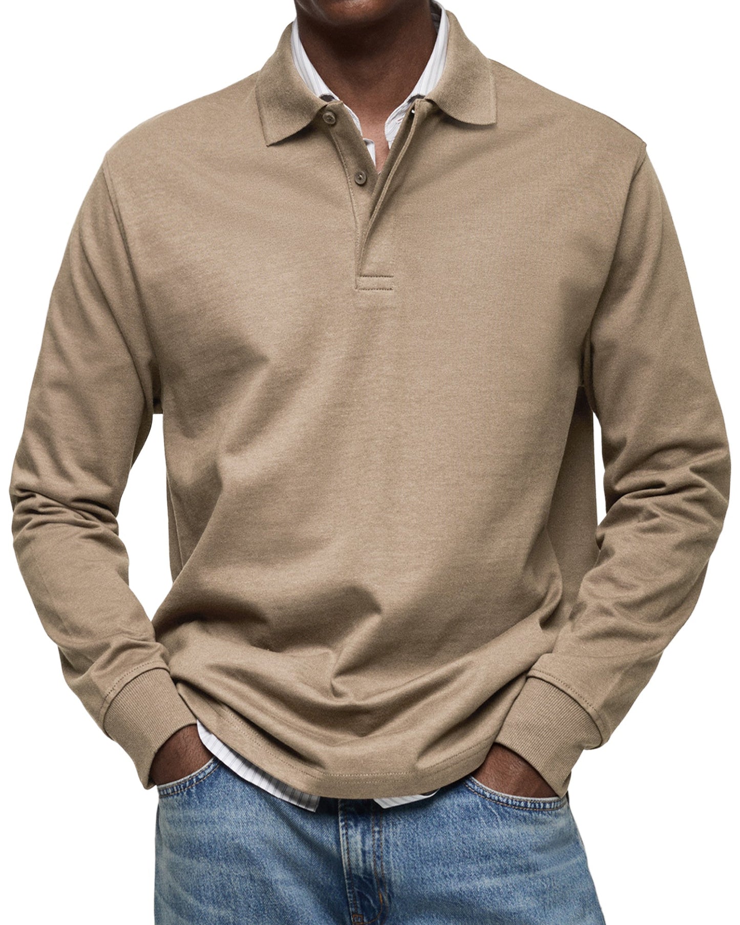 Liam - Classic Long Sleeve Polo Shirt