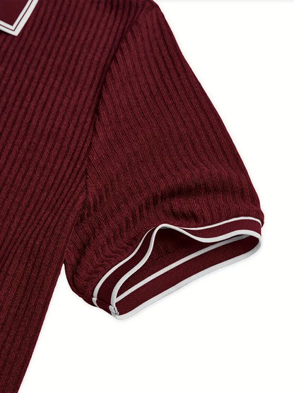 Liam - Mediterranean Ribbed Polo