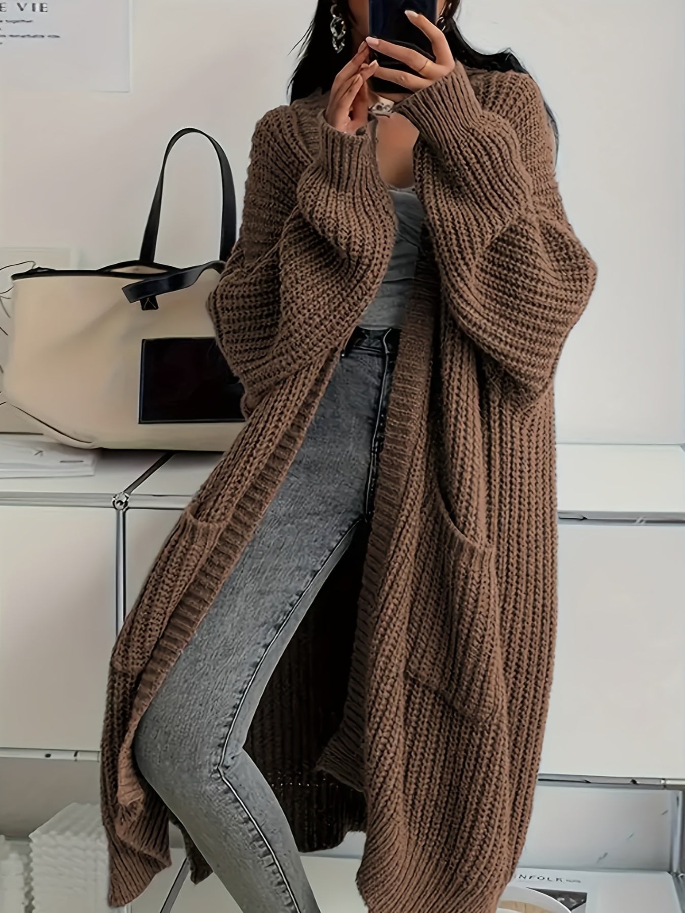 Mia – Cozy Confidence Longline Cardigan