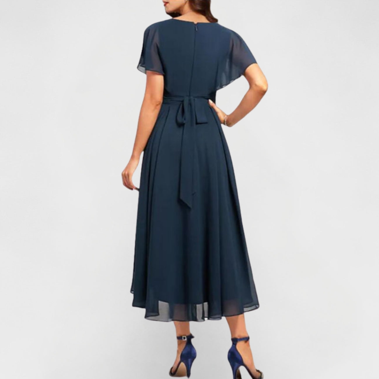 Olivia - Flowing V-Neck Maxi Dress