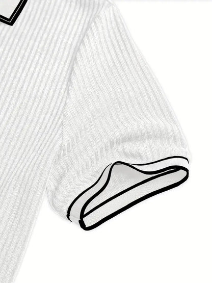 Liam - Mediterranean Ribbed Polo