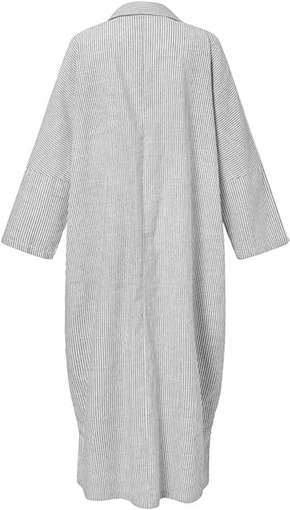 Olivia - Long Sleeve Shirt Dress