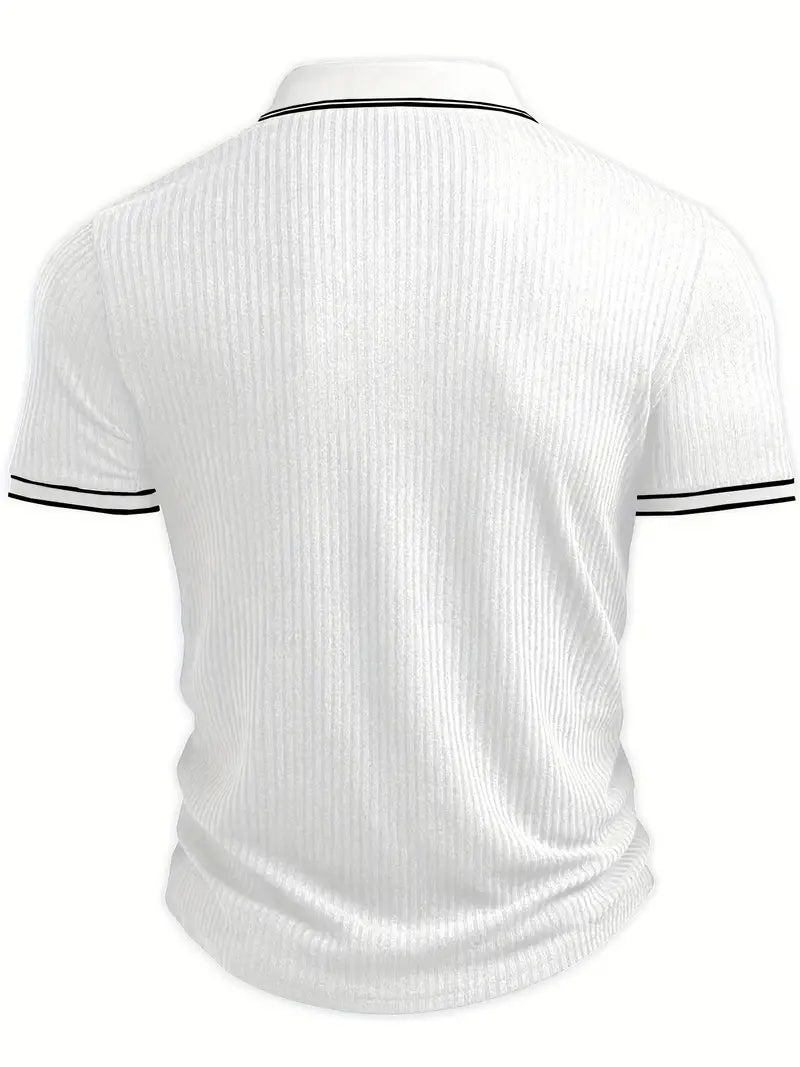 Liam - Mediterranean Ribbed Polo
