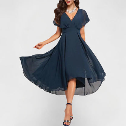 Olivia - Flowing V-Neck Maxi Dress