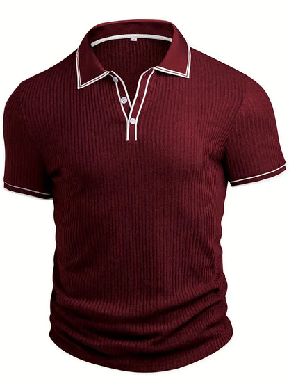 Liam - Mediterranean Ribbed Polo