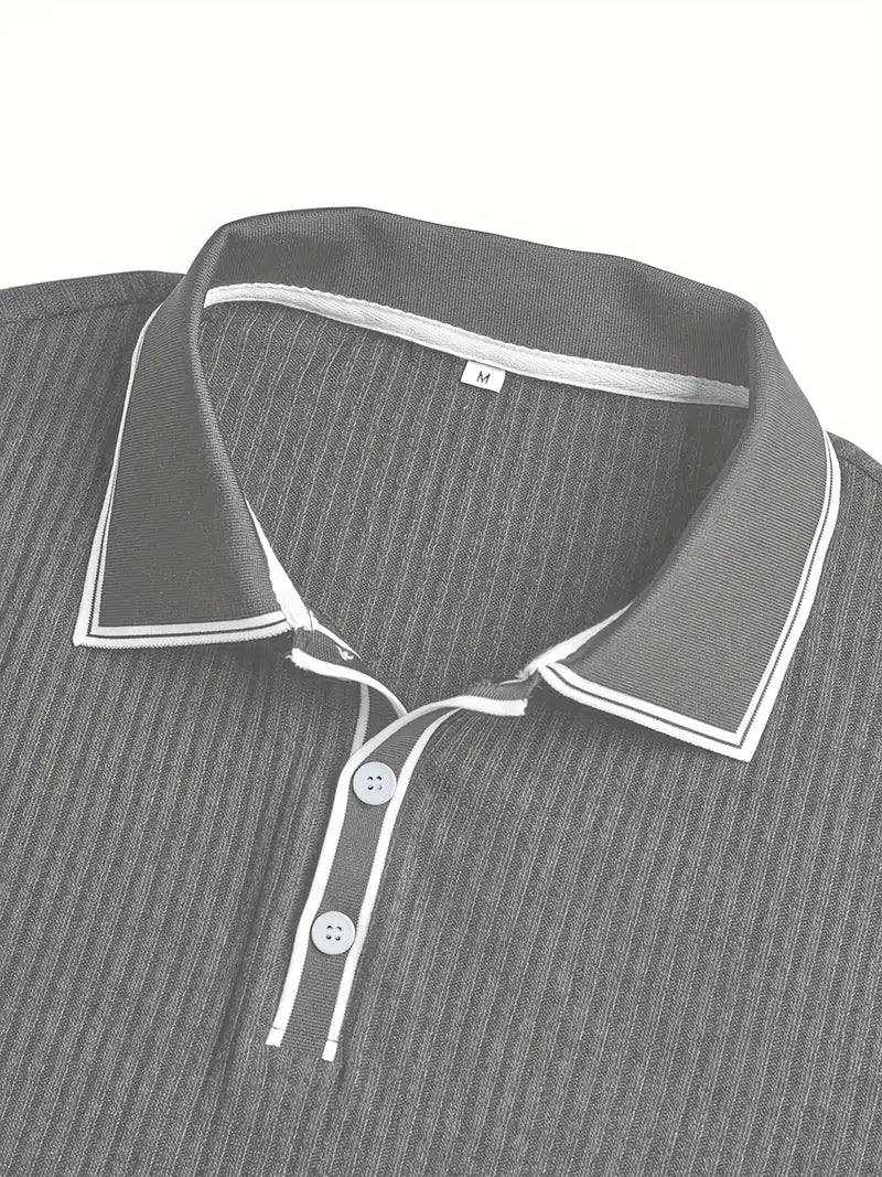 Liam - Mediterranean Ribbed Polo