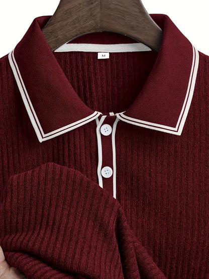 Liam - Mediterranean Ribbed Polo