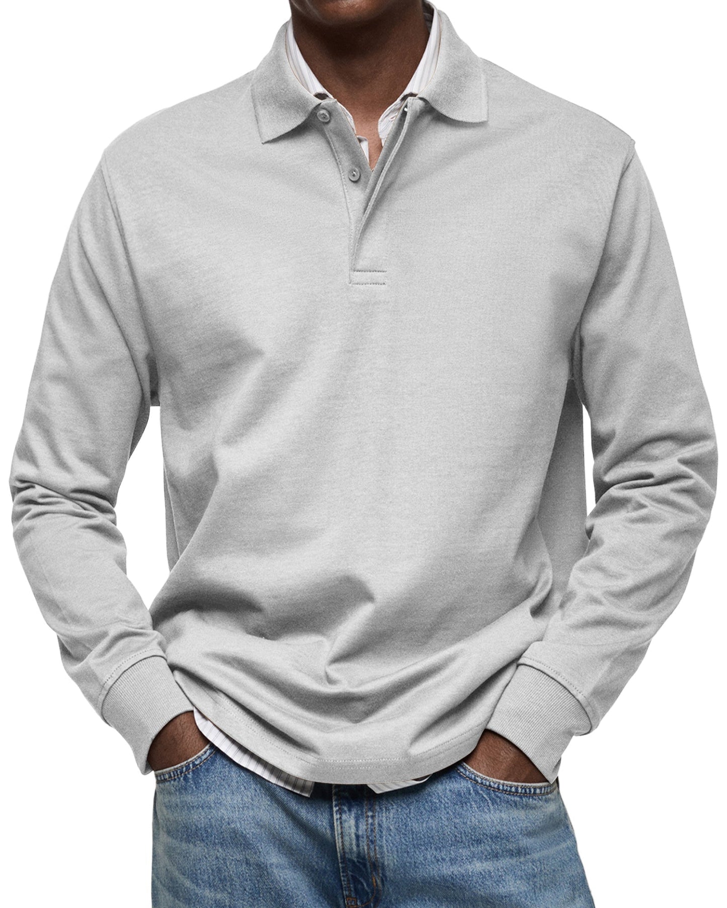 Liam - Classic Long Sleeve Polo Shirt