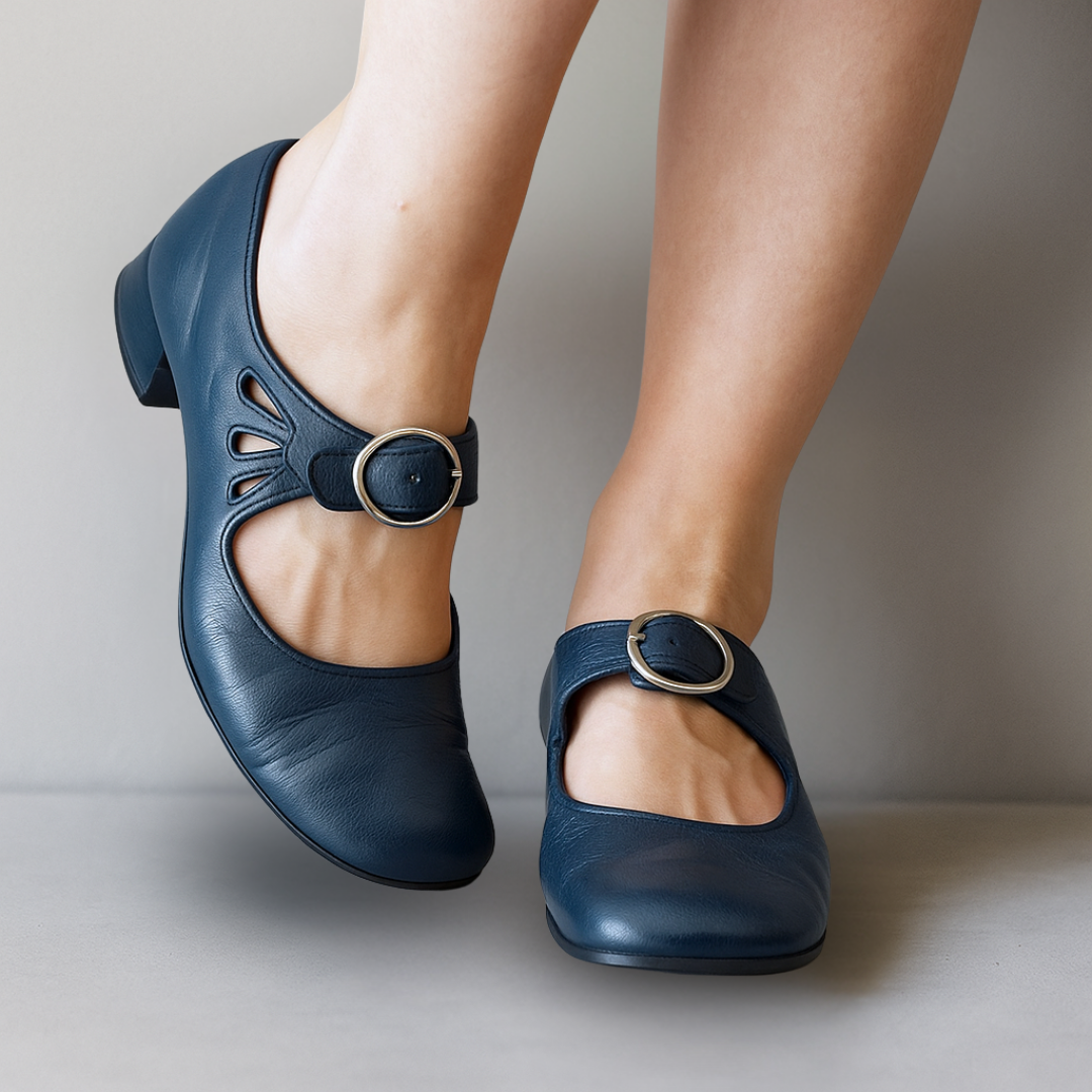 Evita - Orthopaedic Leather Flats