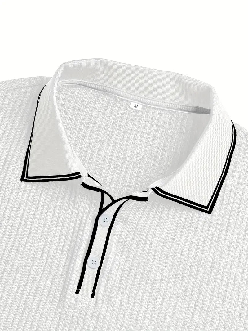 Liam - Mediterranean Ribbed Polo
