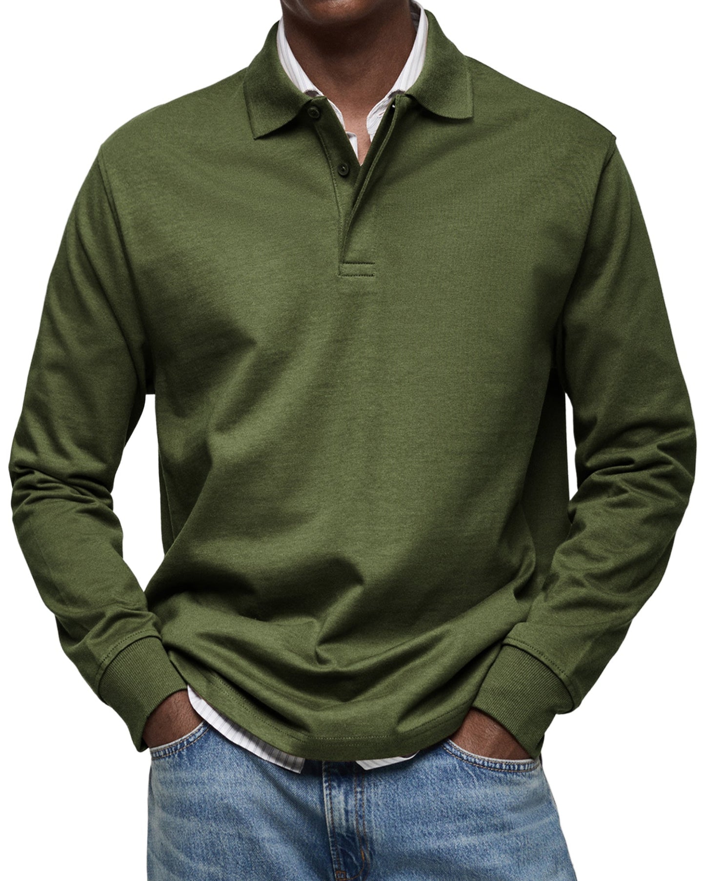 Liam - Classic Long Sleeve Polo Shirt