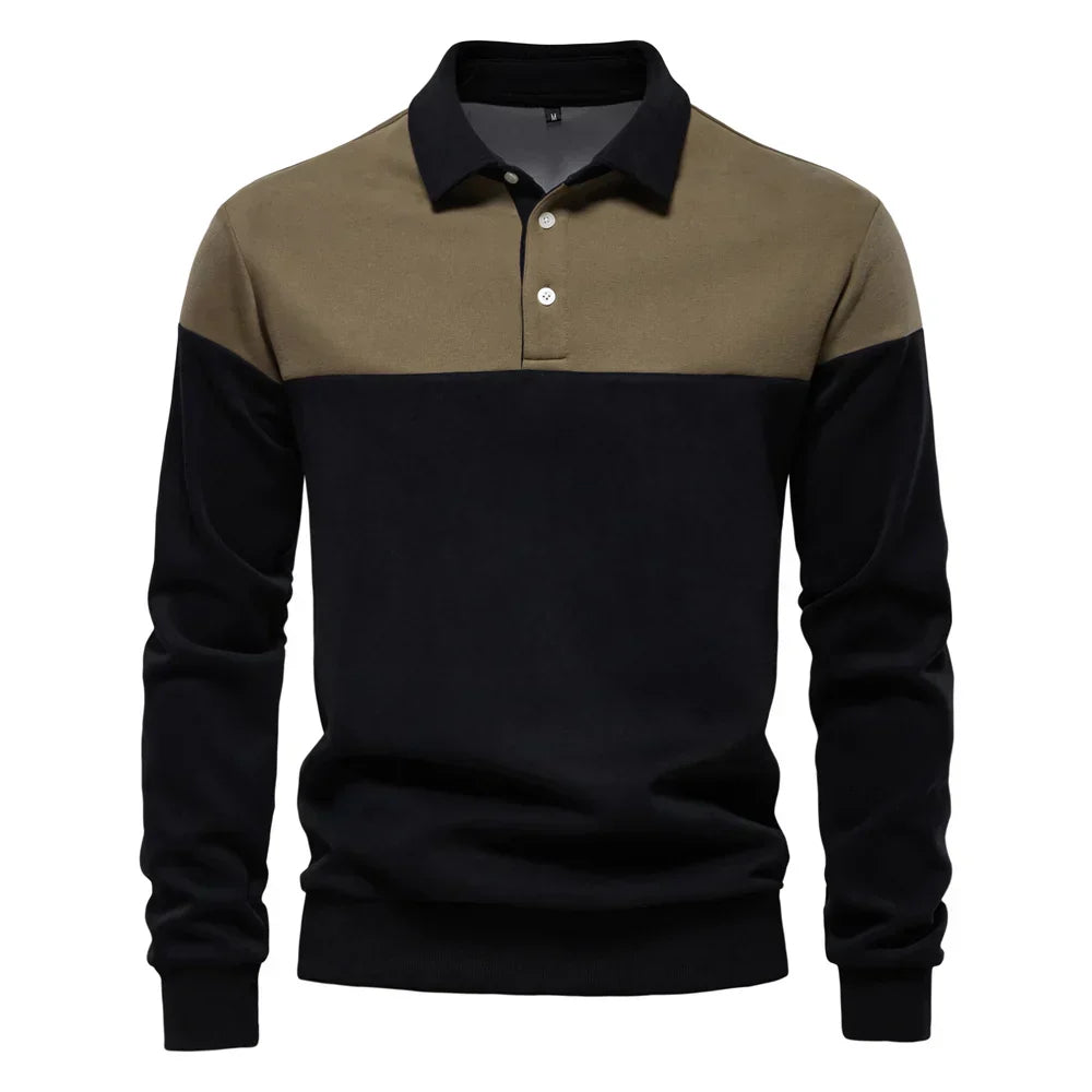 Liam - Modern Long Sleeve Polo