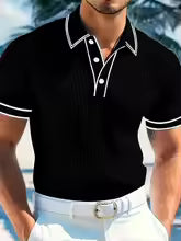 Liam - Mediterranean Ribbed Polo