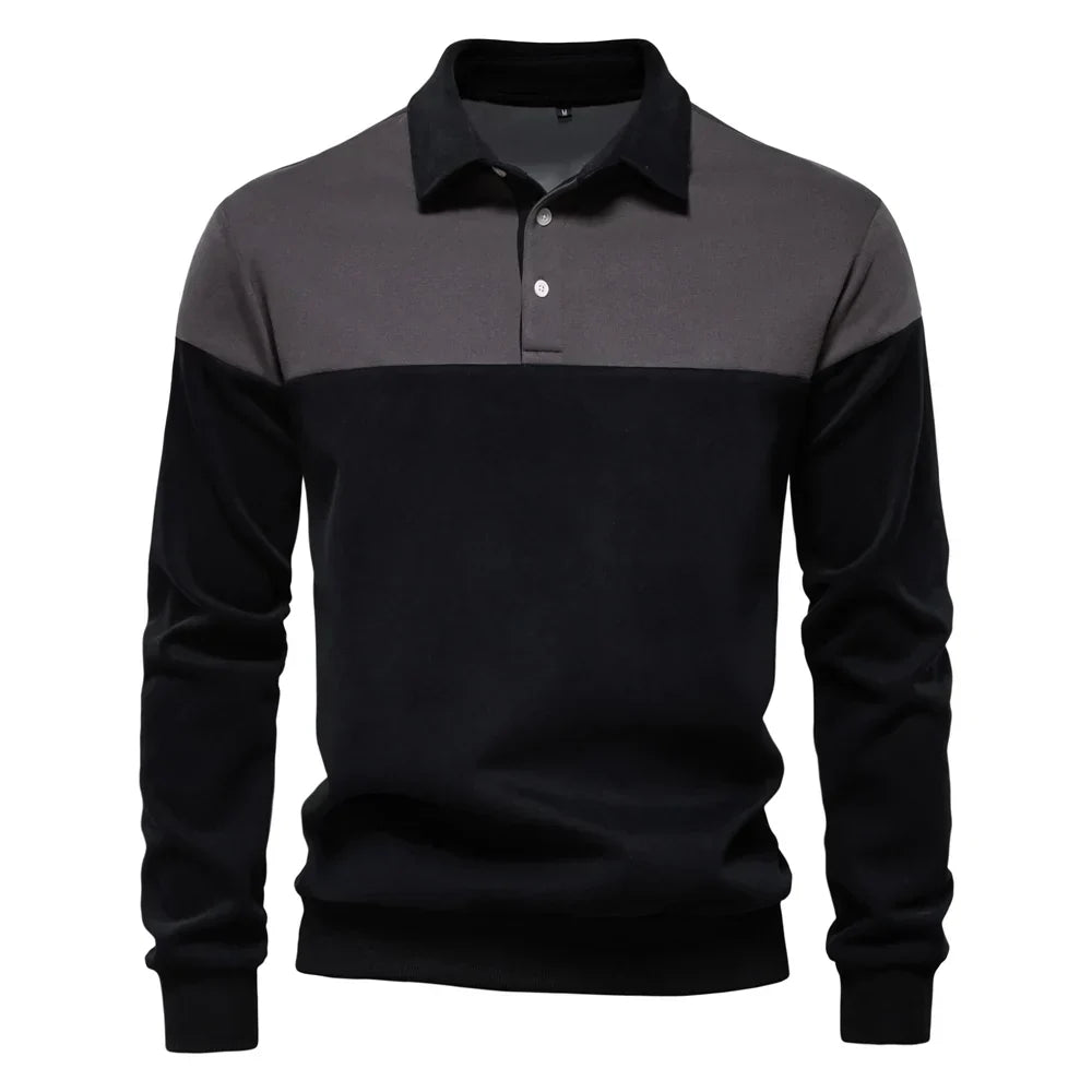 Liam - Modern Long Sleeve Polo