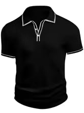 Liam - Mediterranean Ribbed Polo