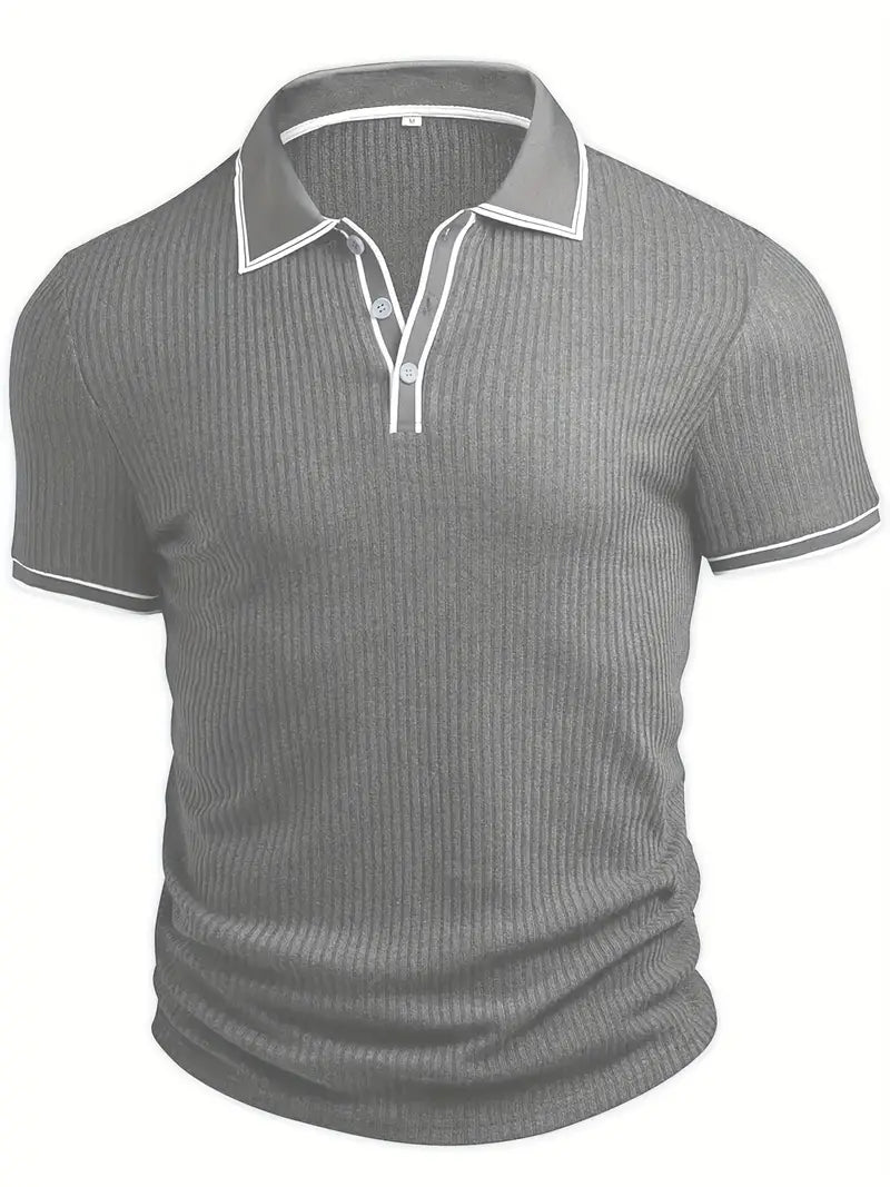 Liam - Mediterranean Ribbed Polo