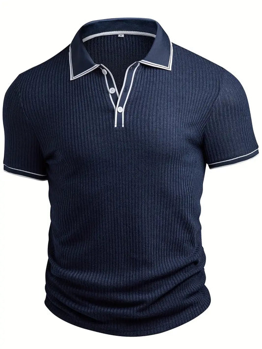 Liam - Mediterranean Ribbed Polo
