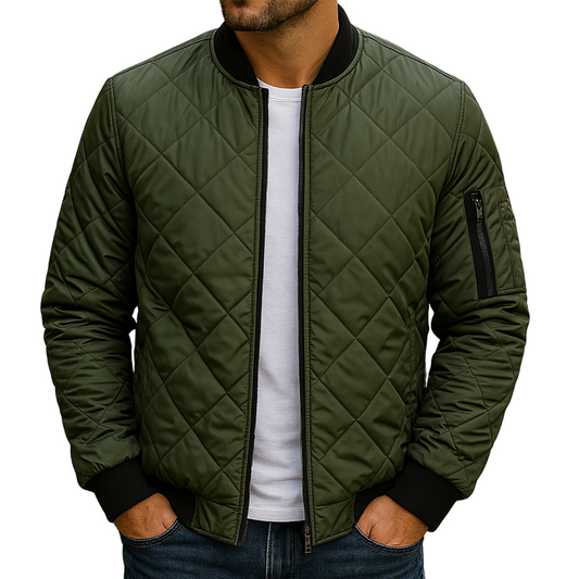 Lucas - Cotton Diamond Pattern Jacket
