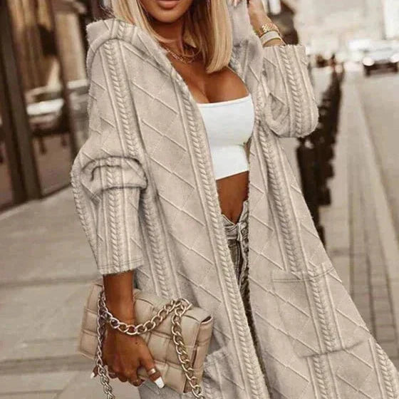 Mia - Extended Length Hooded Cardigan